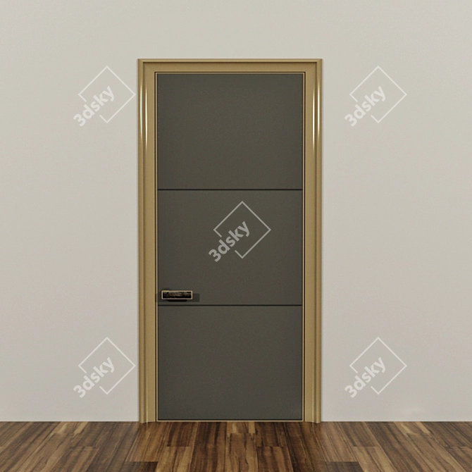 Luxury Velvet Boiserie Doors | Longhi 3D model image 1