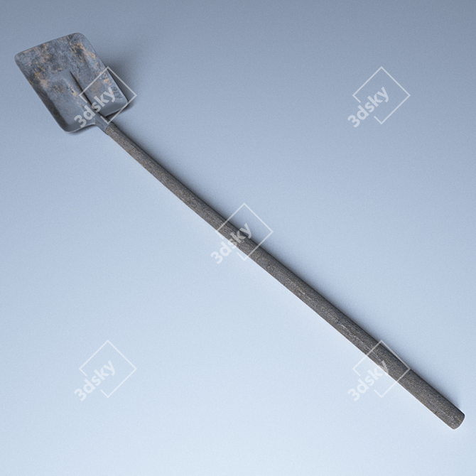 Corona Render Shovel 3D model image 1