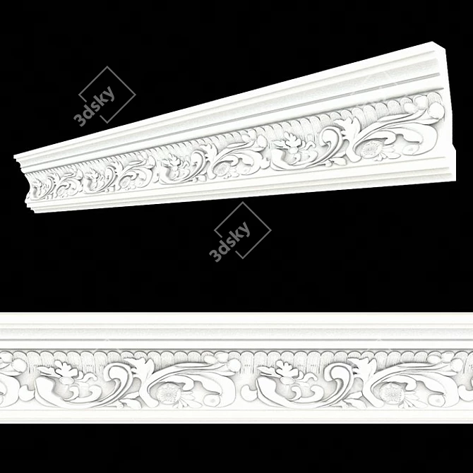 Ceiling Cornice WP4
Elegant and Minimalistic Design 3D model image 1