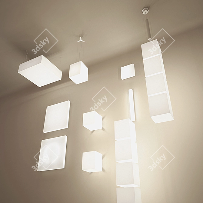 Jeti Tower: Innovative Lighting Solution 3D model image 2