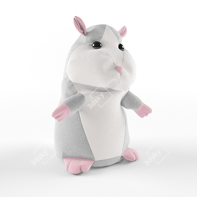 Talking Hamster Plush Toy 3D model image 1