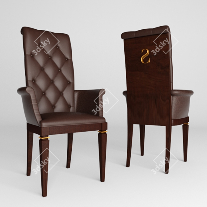 ErgoComfort Chair: Enhanced Posture & Comfort 3D model image 1
