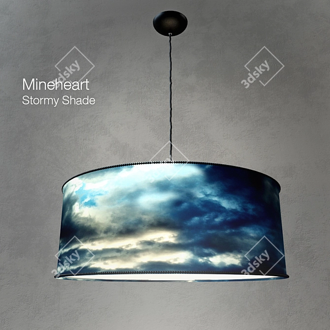 Moonlit Storm Lamp 3D model image 1