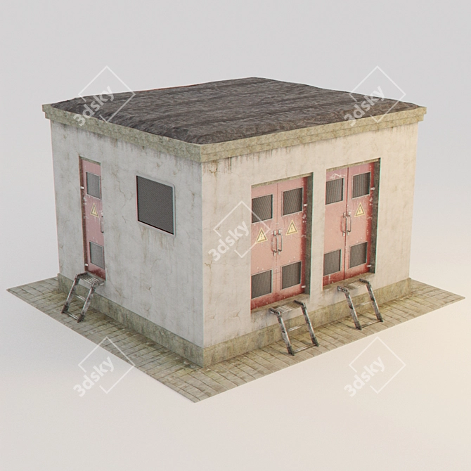 SNIP-compliant Transformer Substation 3D model image 1