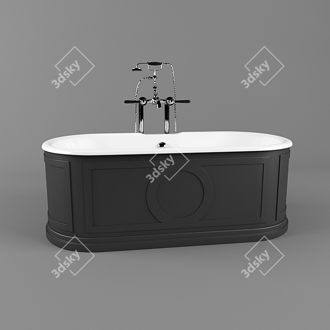 Title: Capitol: Prestigious Classical Bathtub 3D model image 1