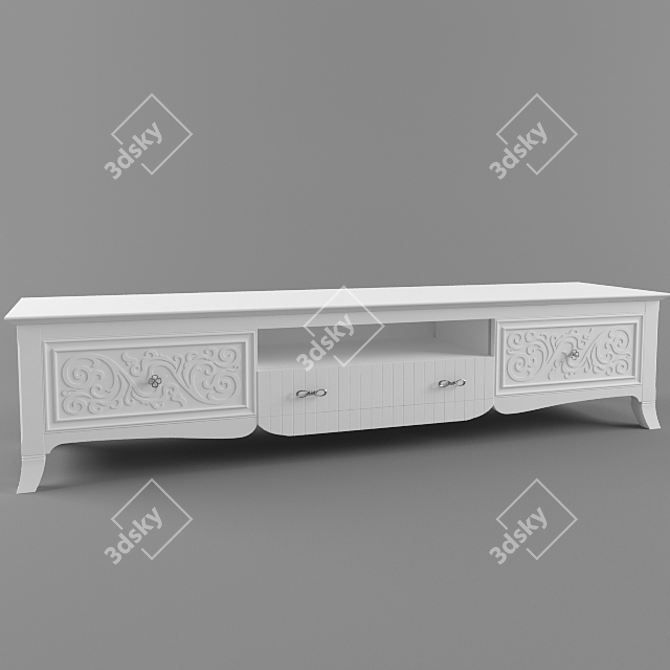 Elegant TV Stand & Deco Collection 3D model image 1