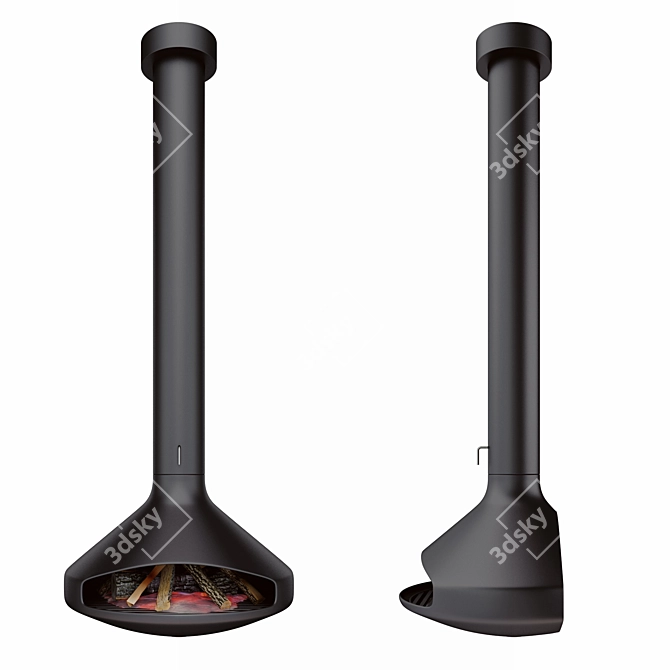 Paxfocus Fireplace: Modern and Stylish 3D model image 1