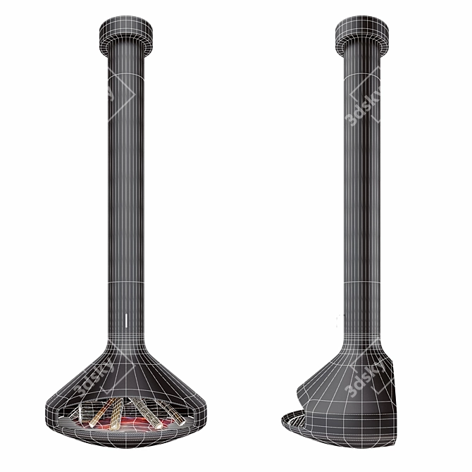 Paxfocus Fireplace: Modern and Stylish 3D model image 2