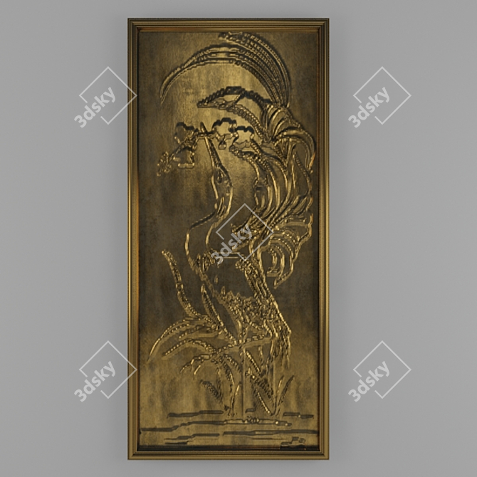 Elegant Bas-01 Bar Relief 3D model image 1