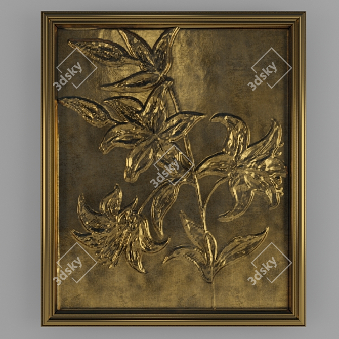 Title: Elegant Bas-09 Relief 3D model image 1