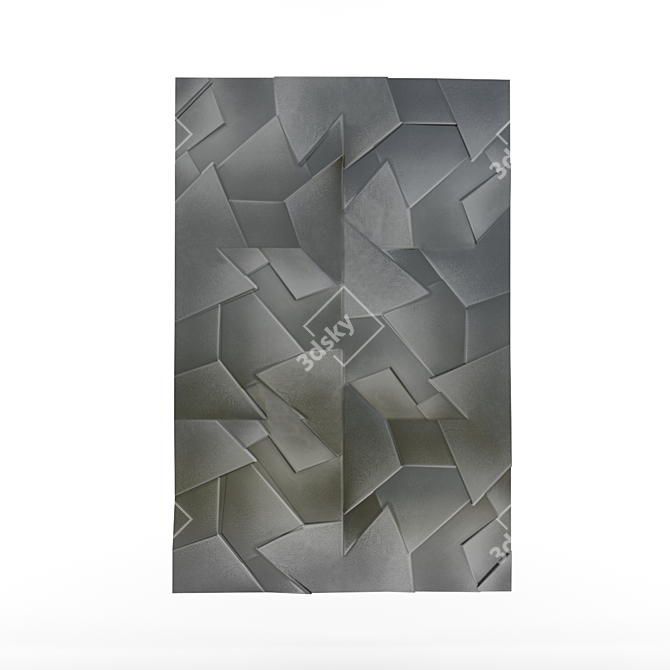 Prismatic Silver Tiles 3D model image 1