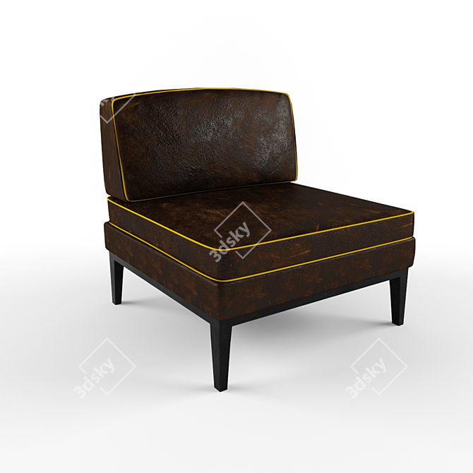 Elegant Lounge Chair 3D model image 1