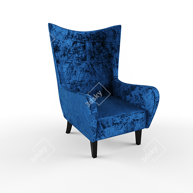 Elegant Armchair: Kato 3D model image 1