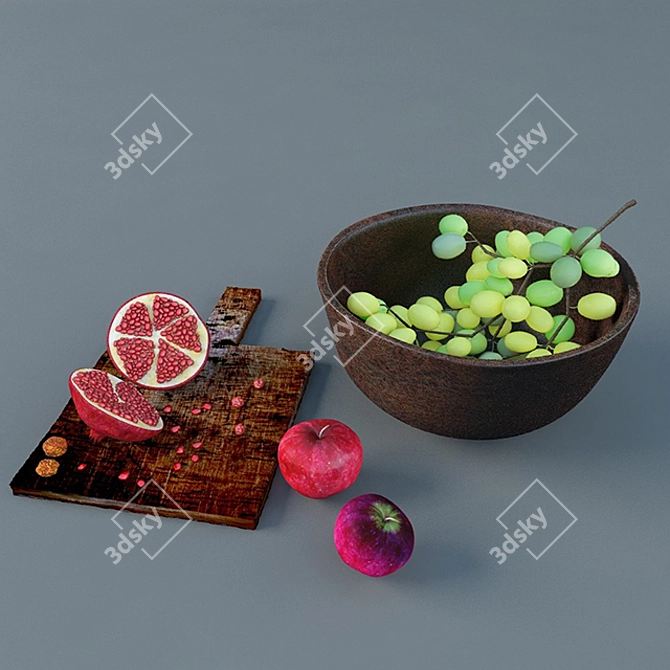Minimalist Cutting Board 3D model image 1