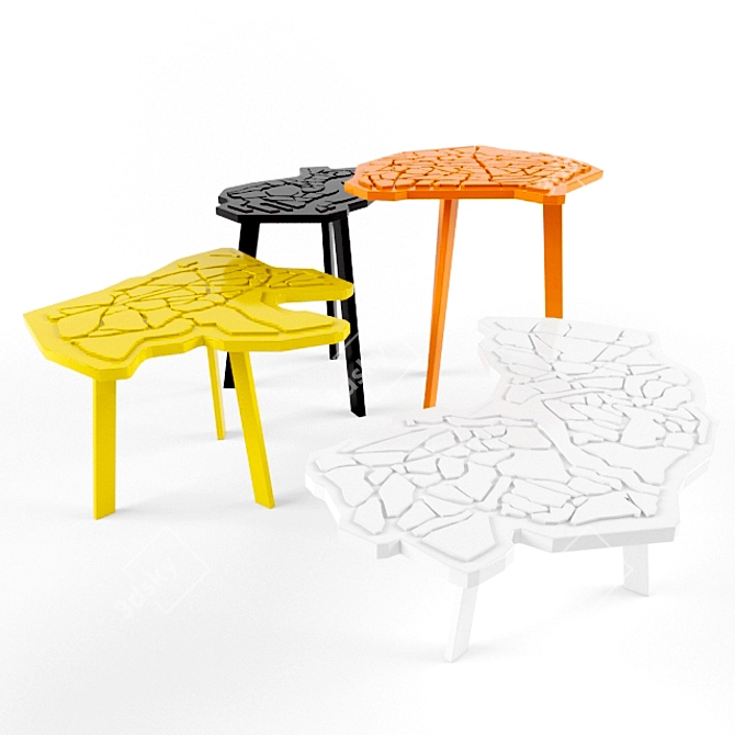 Urban Chic: Casamania City Poliart Tables 3D model image 1