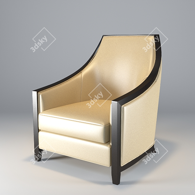 Bellavista Charlotte: Elegant and Compact 3-Seater Sofa 3D model image 1