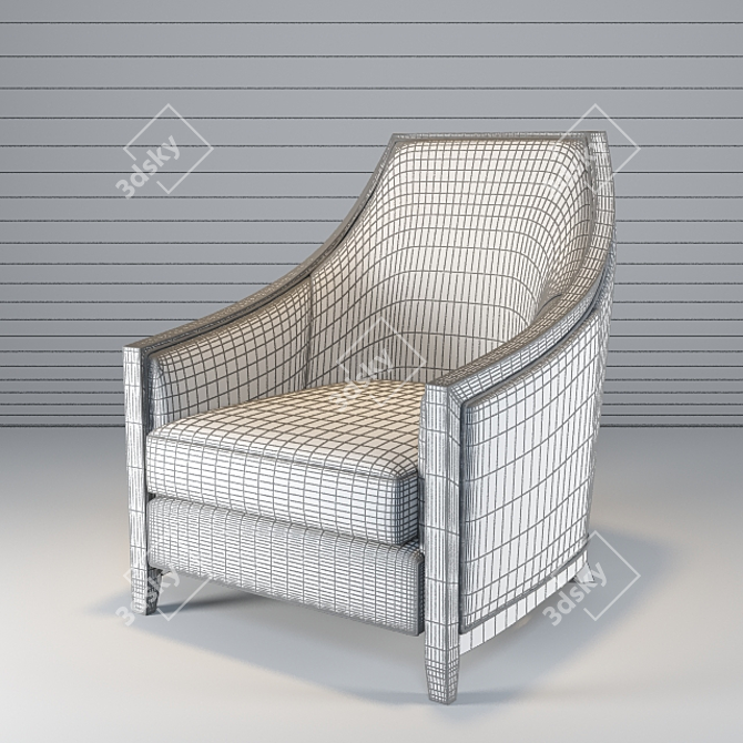 Bellavista Charlotte: Elegant and Compact 3-Seater Sofa 3D model image 2