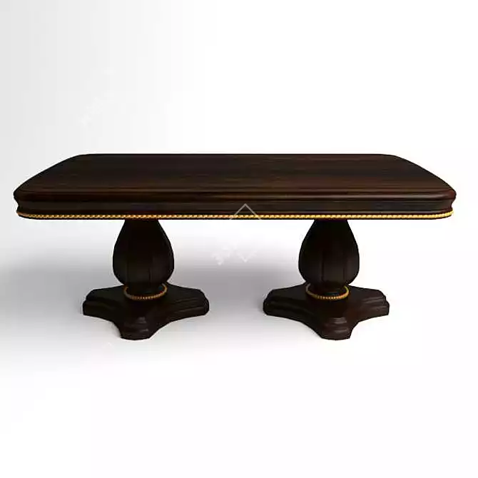 Title: Elegant Classic Dining Table 3D model image 1