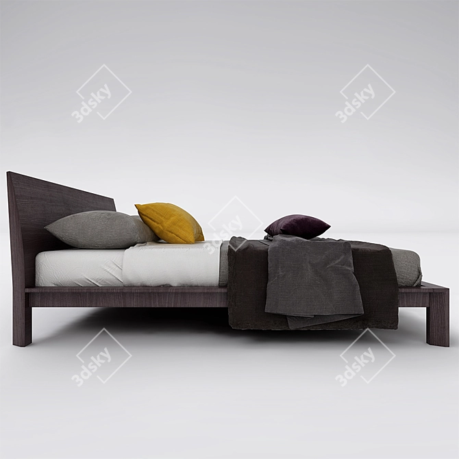 Luxury Molteni Bed | Exquisitely Crafted 3D model image 3