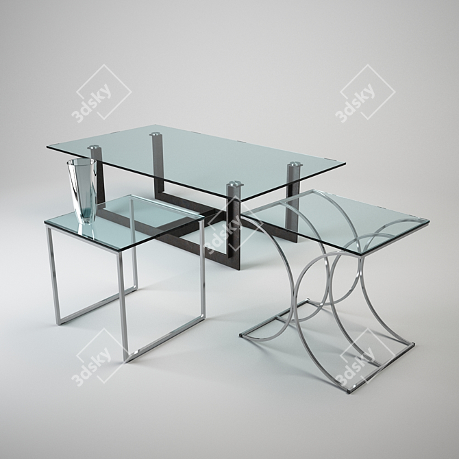 Handcrafted Coffee Tables 3D model image 1