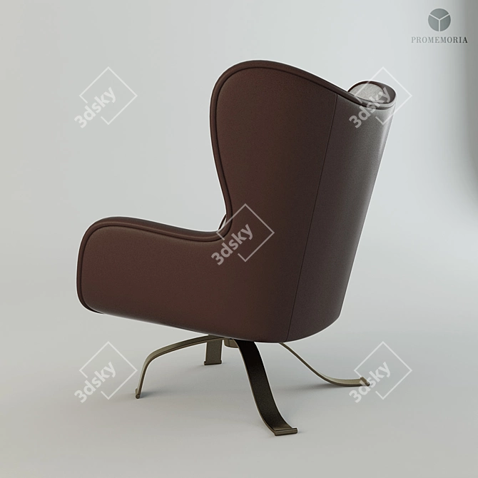 Promemoria Butterfly Lounge Chair: Elegant and Comfortable 3D model image 2