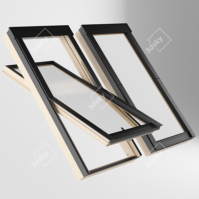 3D Fakro FTT Roof Window 3D model image 1