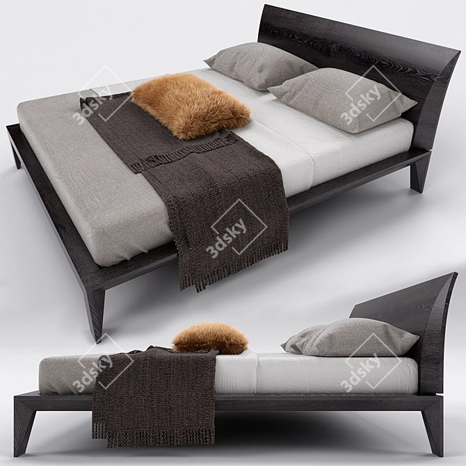 Luxury Dream Bed Set 3D model image 1