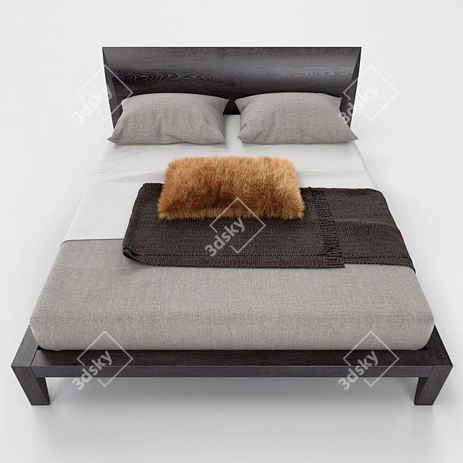 Luxury Dream Bed Set 3D model image 2