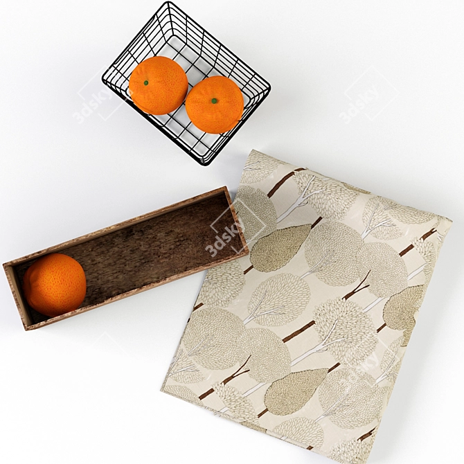 Modern Kitchen Decor Set - H&M Home Collection 3D model image 3