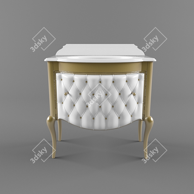 Opulent Capitonne 84cm Vanity 3D model image 1