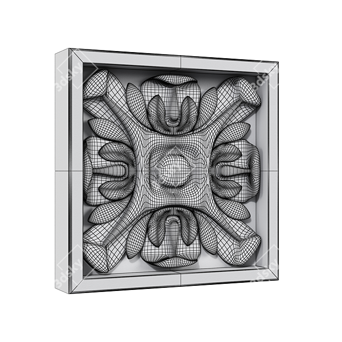  Baroque Rosette 3D model image 2