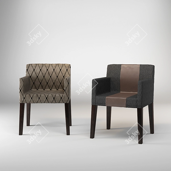 Casamilano Couture Chair - 58x56x79h 3D model image 1