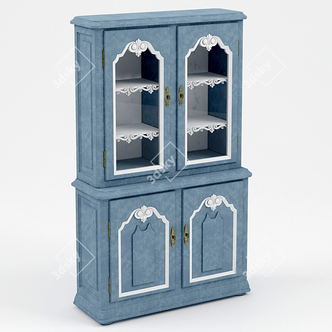 Provence Style Chest of Drawers 3D model image 1