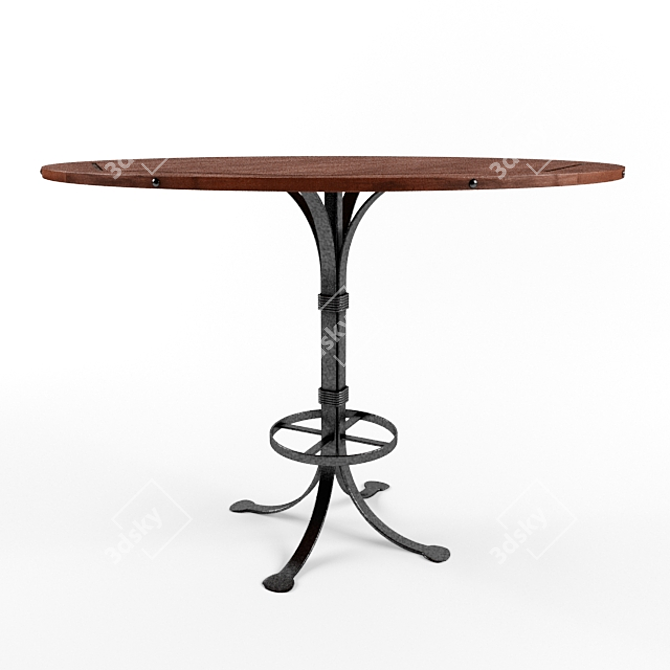 Pub Table for Socializing 3D model image 2