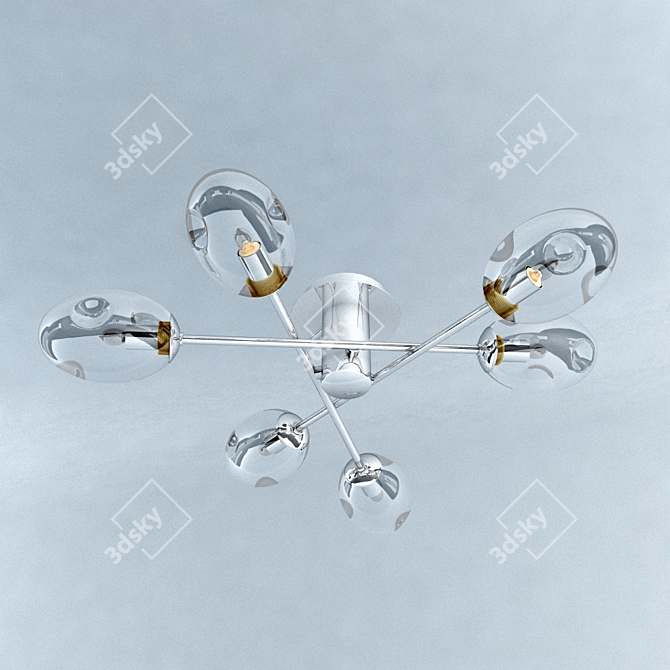 Breezelight 1301: Elegant Ceiling Lamp 3D model image 1