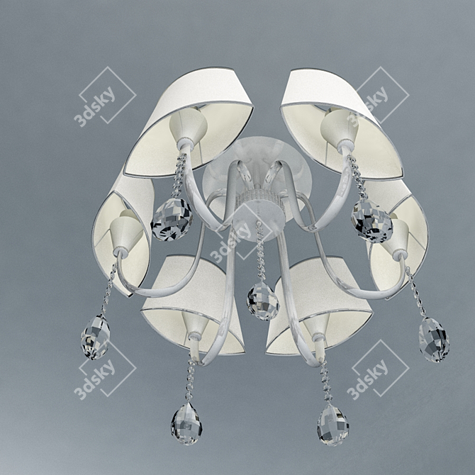 Elegant Breezelight Chandelier 3D model image 3