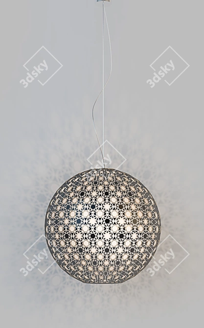 Sleek Ceiling Lamp 3D model image 2