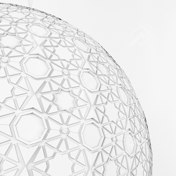 Sleek Ceiling Lamp 3D model image 3