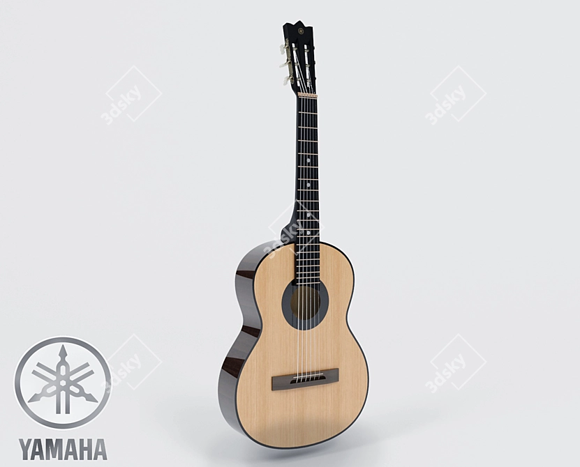 Yamaha 6-String Guitar 3D model image 1