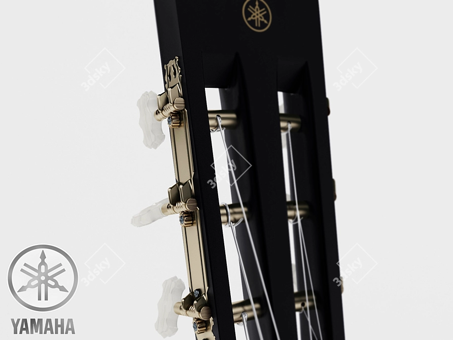 Yamaha 6-String Guitar 3D model image 2