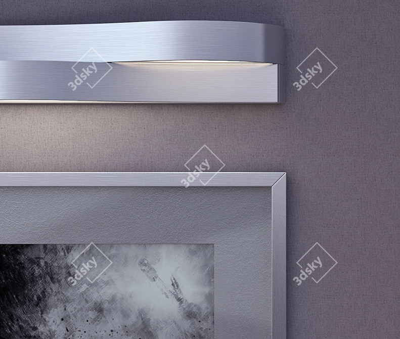 Organic Picture Aplique: Modern Frame 3D model image 1