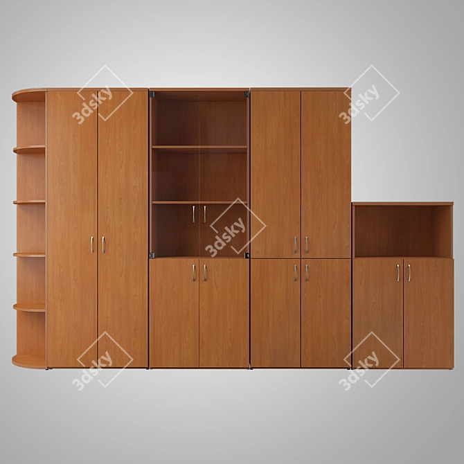 Modern Office Furniture Set 3D model image 3