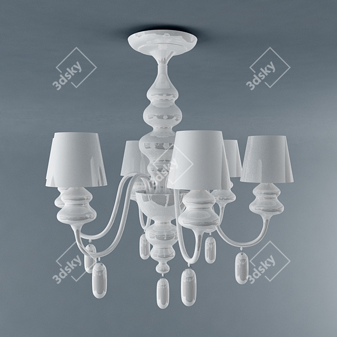 Elegant Breezelight Chandelier 3D model image 1