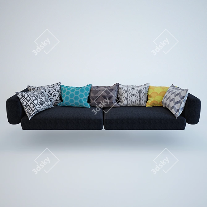 Cozy Cushions for Your Sofa 3D model image 1