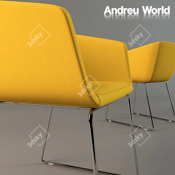 Modern Comfort with Andreu World 3D model image 3