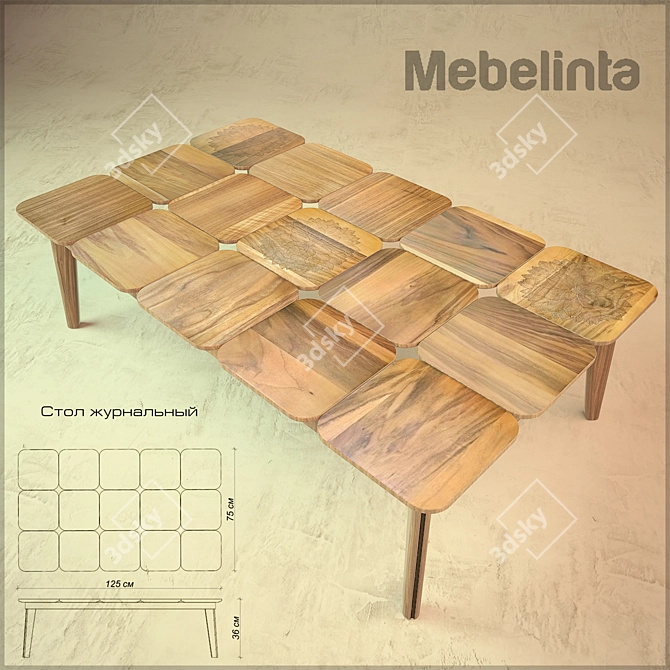 Mebelinta Coffee Table 3D model image 1