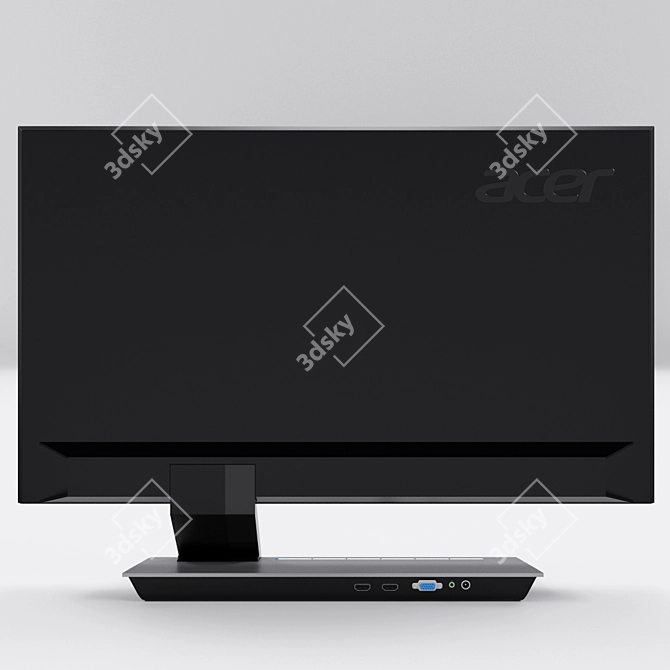 Sleek and Vibrant Acer S236HL 3D model image 2