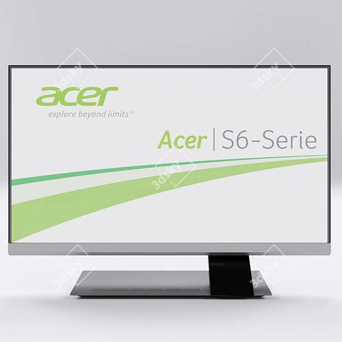 Sleek and Vibrant Acer S236HL 3D model image 3