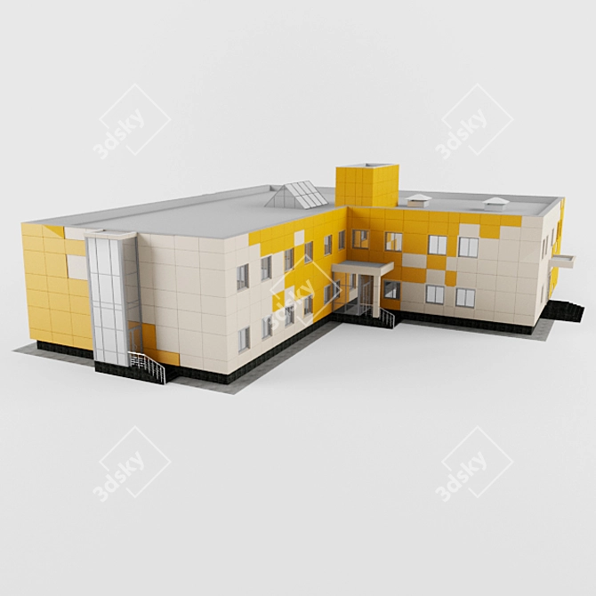 Versatile Polyclinic with Office Spaces 3D model image 3