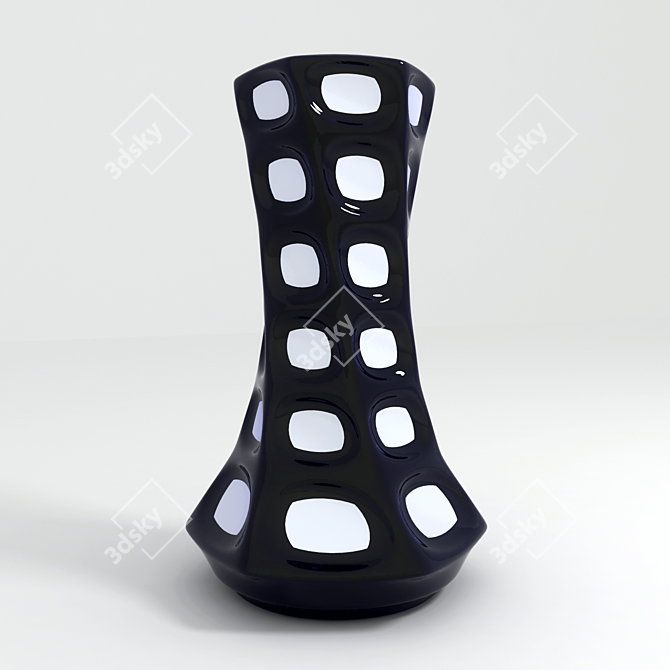 Elegance Blooms: Decorative Vase 3D model image 1